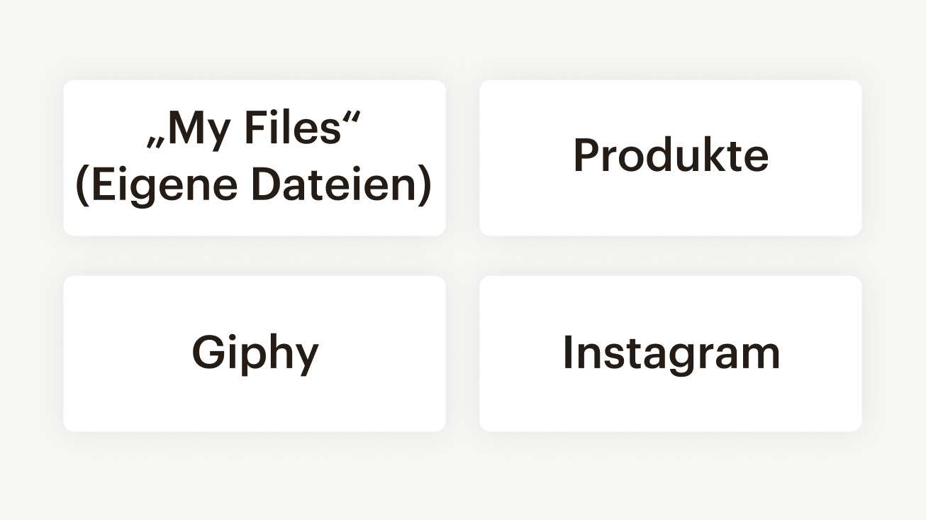 Verwaltung aller digitalen Marketing-Assets an einem Ort mit Content-Studio von Mailchimp.